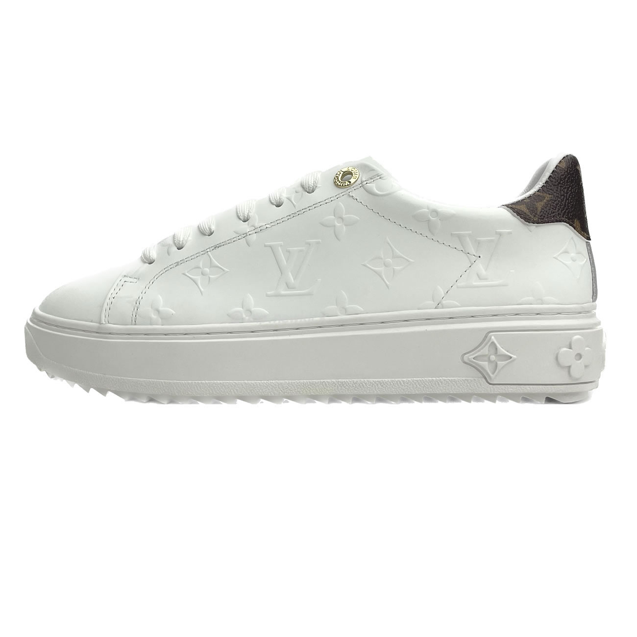 Louis Vuitton Time Out Debossed Monogram Leather White (1) - newkick.app